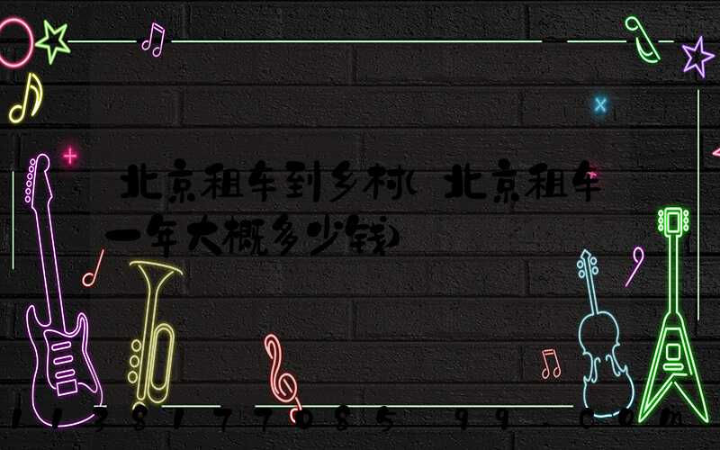 北京租车到乡村(北京租车一年大概多少钱)