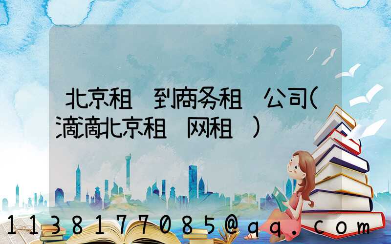 北京租车到商务租车公司(滴滴北京租车网租车)