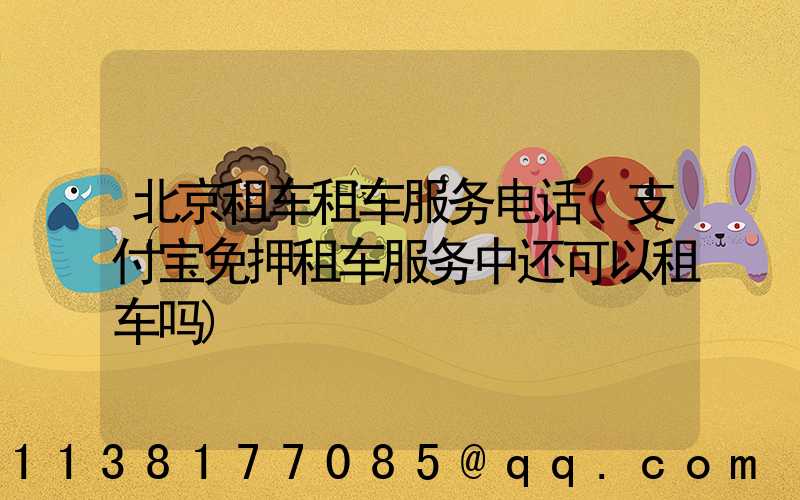 北京租车租车服务电话(支付宝免押租车服务中还可以租车吗)