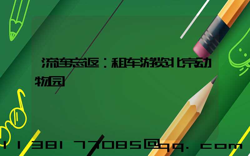 流连忘返：租车游览北京动物园